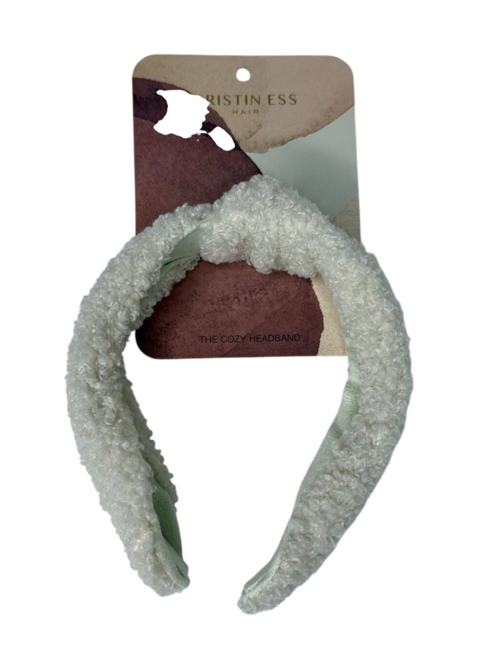 Kristin Ess Cozy Sherpa Headband Ivory New